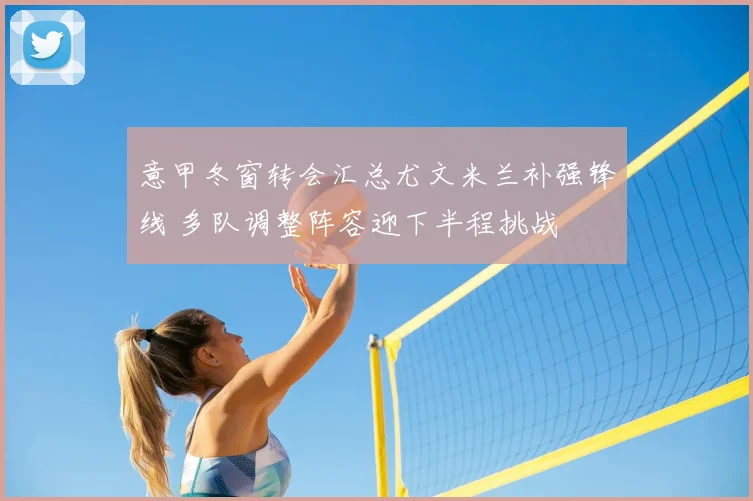 意甲冬窗转会汇总尤文米兰补强锋线 多队调整阵容迎下半程挑战